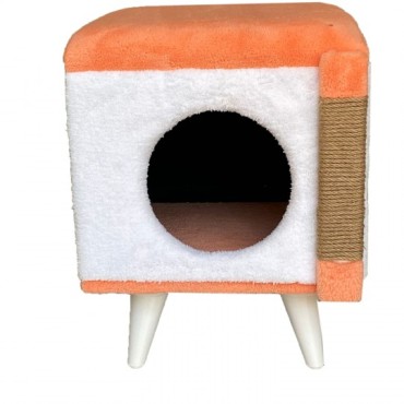 Kedi Evi ve Tırmalamalı Puf Somon