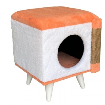 Kedi Evi ve Tırmalamalı Puf Somon