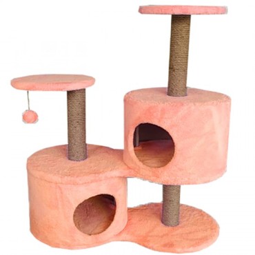 Tırmalama Alanlı Kedi Evi Somon