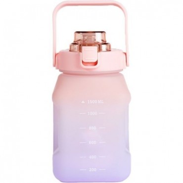 Köşeli Motivasyon Matarası 1500 ML