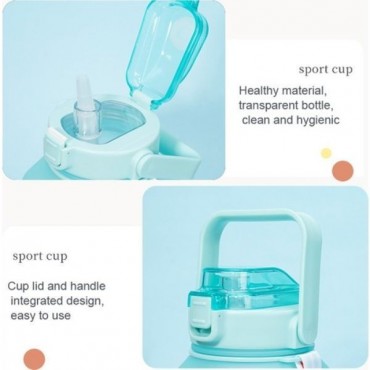 Köşeli Motivasyon Matarası 1500 ML