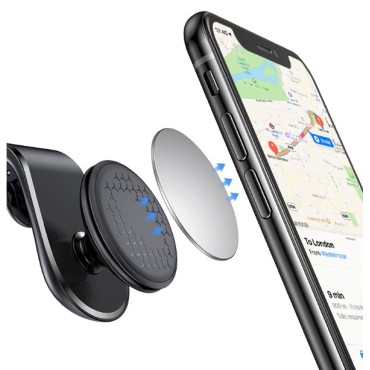 Araba Klimasına Takılan Mandallı 360 Mıknatıslı Telefon Tutucu 