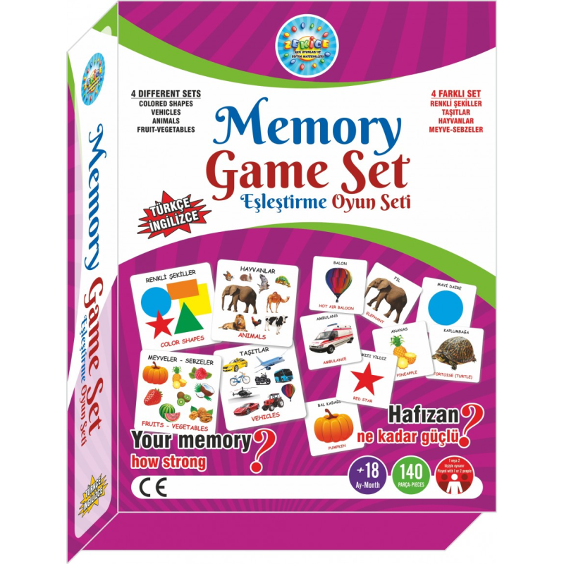 Memory Game Set Eşleştirme Oyunu