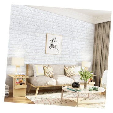 3D Tuğla Desenli Kendinden Yapışkanlı Duvar Paneli 58x38 cm