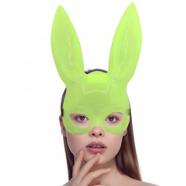 Karanlıkta Yanan Glow Floresan Tavşan Maskesi