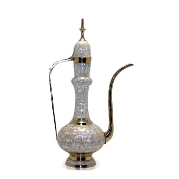 Pirinç Sedefli İbrik 55 Cm 