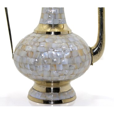 Pirinç Sedefli İbrik 55 Cm 
