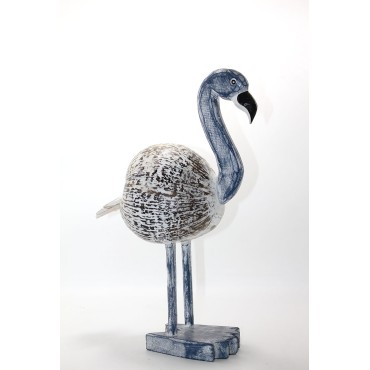 Ahşap Flamingo Figürü 