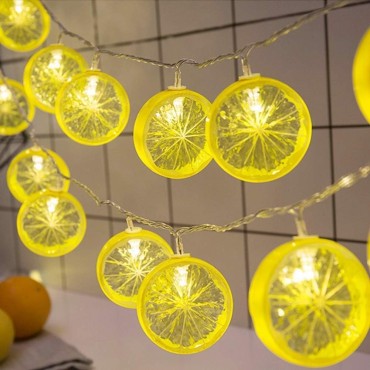 2m 10 Led Pilli 2 Kademeli Limon Led Işık 