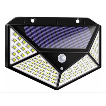 Solar Hareket Sensörlü Duvar Lambası 100 Led 