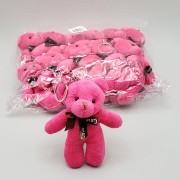 Mini Ayıcık Anahtarlık Pembe Renk 