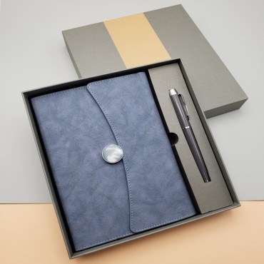 Promosyon Defter Kalem Seti Lacivert Renk 