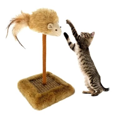 Sesli Oyuncaklı Kedi Tırmalama Tahtası 