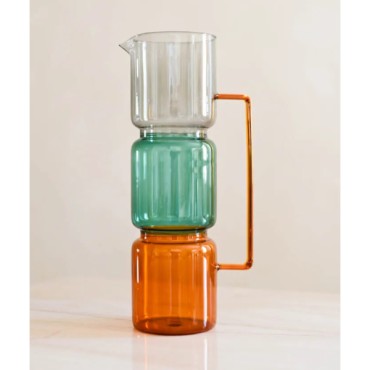 1670 ml Renkli Cam Sürahi 