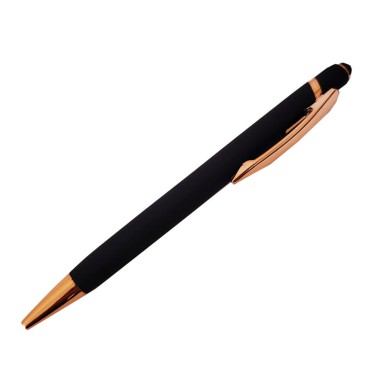 Siyah Tükenmez Rubber Kalem Touchpen
