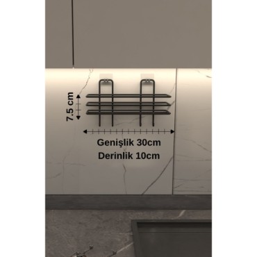Yapışkanlı Şampuan Ve Lif Askılığı