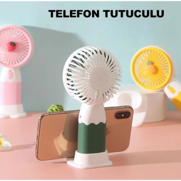 Masaüstü El Fanı Sevimli Meyve Tasarımlı 