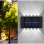 10 Ledli Solar Bahçe Dış Mekan Duvar Aydınlatması 2'li Set