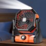 Mini Şarjlı Ledli Kare Fan 