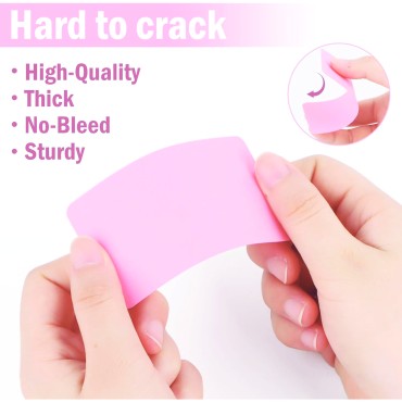 Boş Kelime Kartları 5x8 cm - 50 Adet Oval Kenarlı | Tabu & Not Kartları - Beyaz