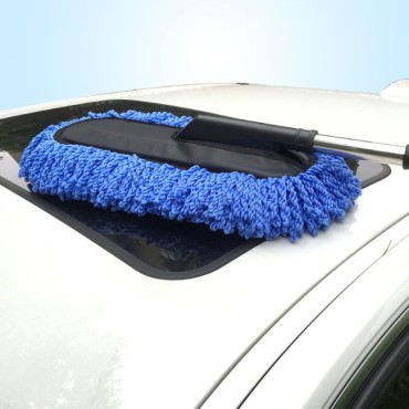 Teleskopik Mikrofiber Araç Yıkama Fırçası 