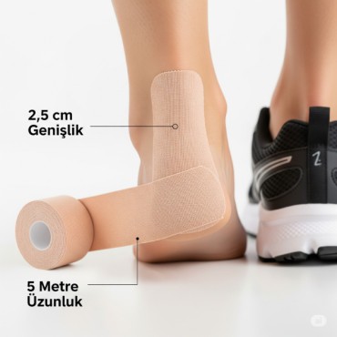 Ayakkabı Vurma Önleyici Rulo Bant 2.5 cm X 5 m