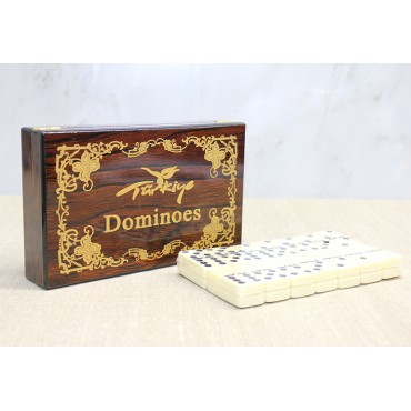 Ahşap Kutulu Domino Oyunu Model 3