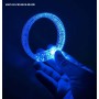 Mavi Led Işıklı Baskı Yapılabilen Pilli Bileklik Bilezik 1,5 cm Genişlik