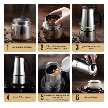 Espresso Maker (Moka Pot) 9 Fincan 
