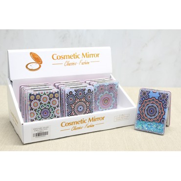 Mandala Desenli Hareketli Sulu El Aynası - Model 1 