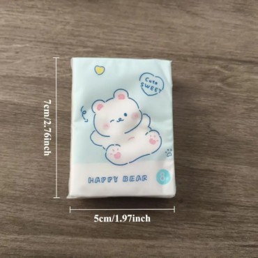 Sevimli Figürlü Çocuk Mendili 9'lu Paket 