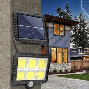 Güneş Enerjisi Panelli 6 LED Bahçe Aydınlatma 