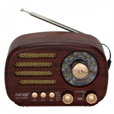 Ahşap Retro Radyo 