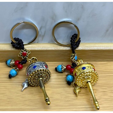 Metal Feng Shui Şans Çarkı Anahtarlık Model 3