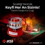Yuvarlak Galvaniz Elektrikli Nargile Köz Ocağı