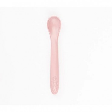 Pembe 3’lü Silikon Yemek Seti – Önlük + Diş Kaşıyıcılı Kaşık + Vakumlu Tabak 