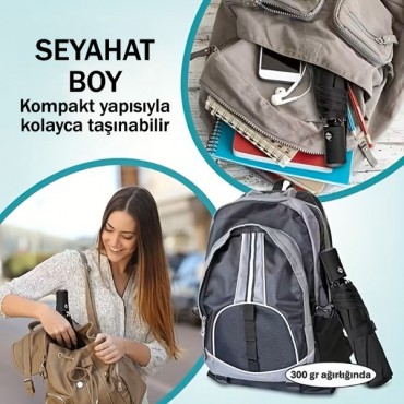 Bordo Kılıflı Otomatik Kompakt Şemsiye