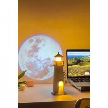 Deniz Feneri Projektör Gece Lambası  Deniz Feneri Projektör Gece Lambası