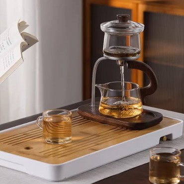 Otomatik Manyetik Borosilikat Demlik Seti 