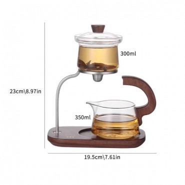 Otomatik Manyetik Borosilikat Demlik Seti 
