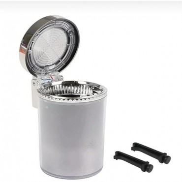 Araç İçi Oto Kokusuz Küllük RGB Işıklı Kapaklı