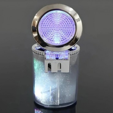 Araç İçi Oto Kokusuz Küllük RGB Işıklı Kapaklı