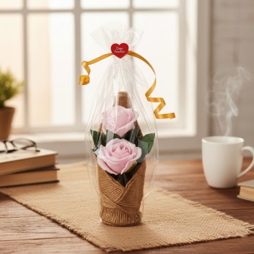 Kraponlu Çiçek Aranjmanı - Öğretmenler Günü Hediyesi 