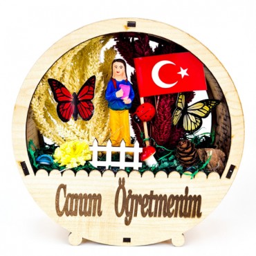 Yuvarlak Saksı Teraryum - Öğretmenler Günü Hediyesi