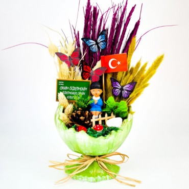 Küçük Kırık Yumurta Teraryum - Öğretmenler Günü Hediyesi