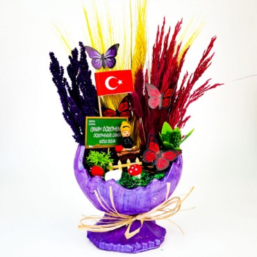 Küçük Kırık Yumurta Teraryum - Öğretmenler Günü Hediyesi