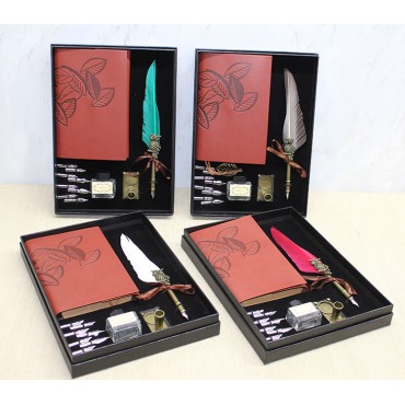 Deri Defterli Divit Hokka Seti Model 1 