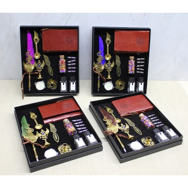 Deri Defterli Divit Hokka Ve Mühür Seti Model 2