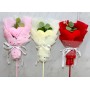 El Örgüsü Kalp Çiçeği Buketi 