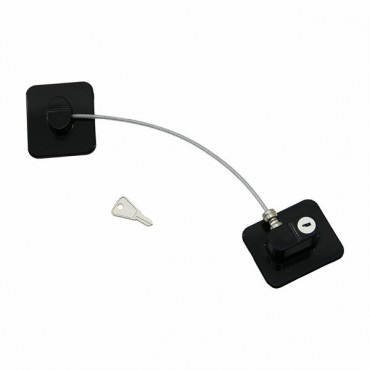 Siyah Plaka Halatlı Emniyet Kilidi 